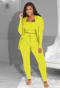 Lime Green 3 Piece Set